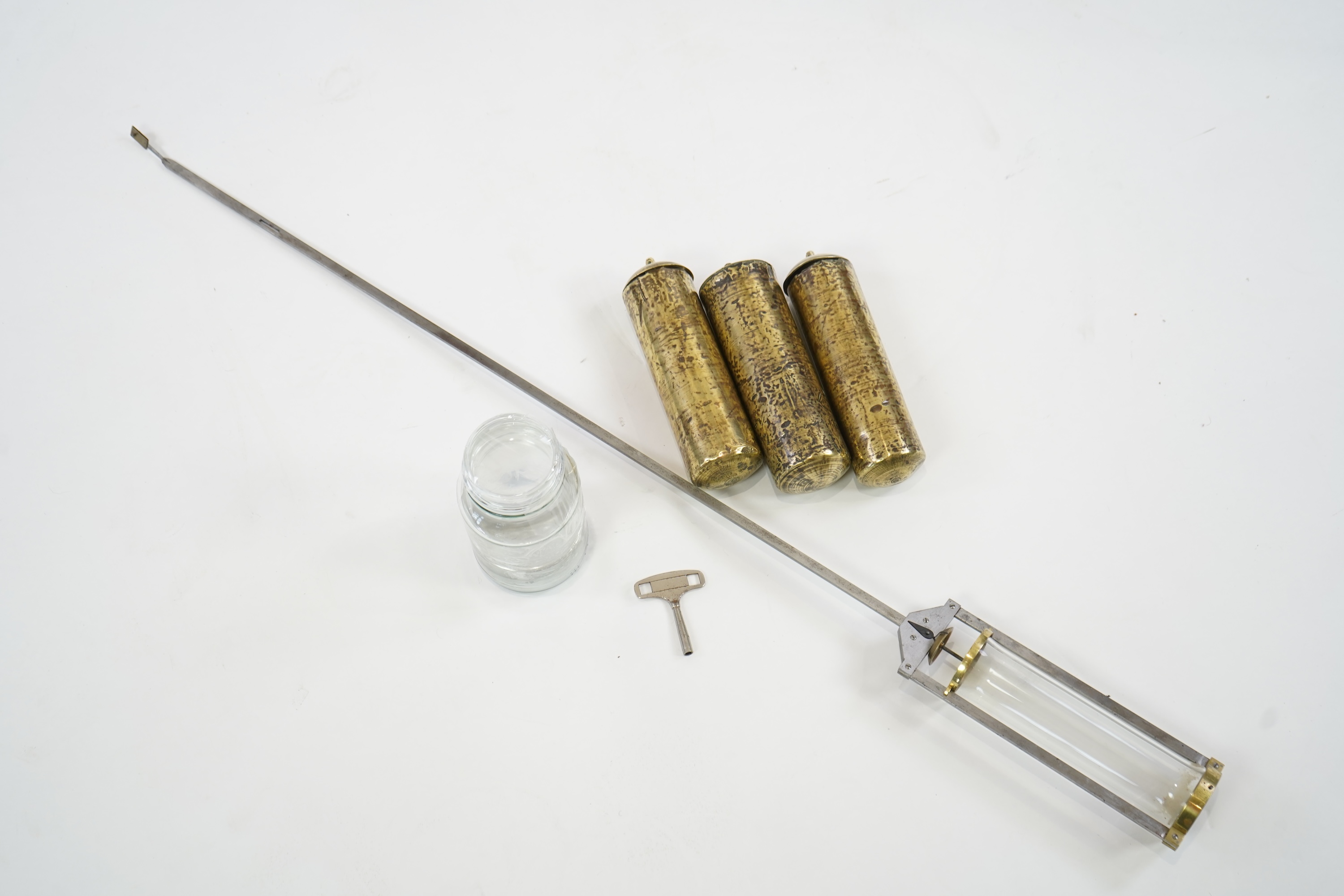 A George III mahogany and brass mounted longcase regulator by S & C Joyce, Lombard Street, London